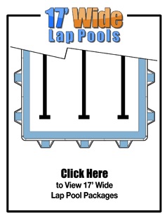 vector design of 17 feet wide lap pool