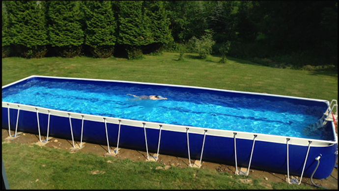 lap pool for personal training lying on grassy floor