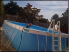 lap pool lying above ground