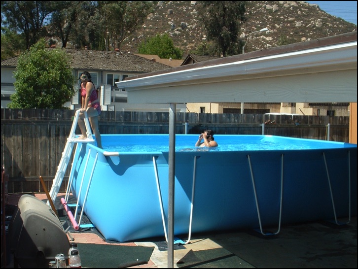 portable pool at home